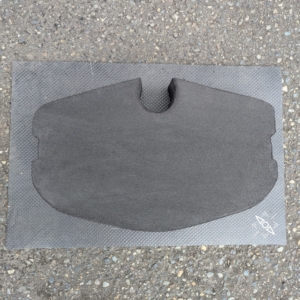 Custom NDK SKUK Romany Bulkhead Foot Brace made from closed cell foam